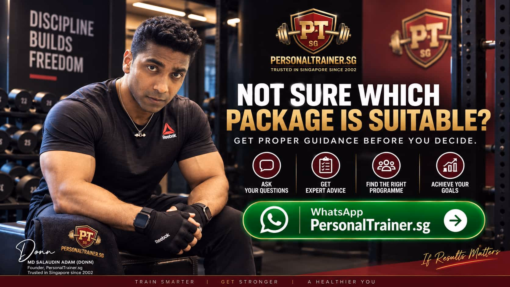 Not sure which personal training package is suitable by PersonalTrainer.sg
