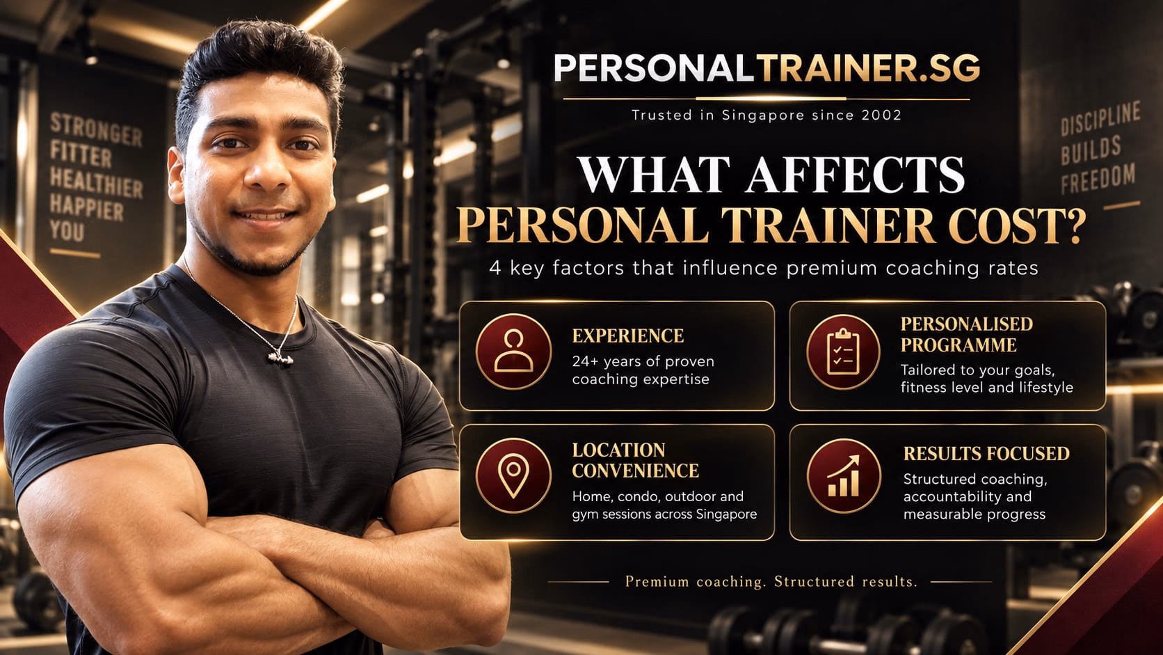 What affects personal trainer cost in Singapore by PersonalTrainer.sg